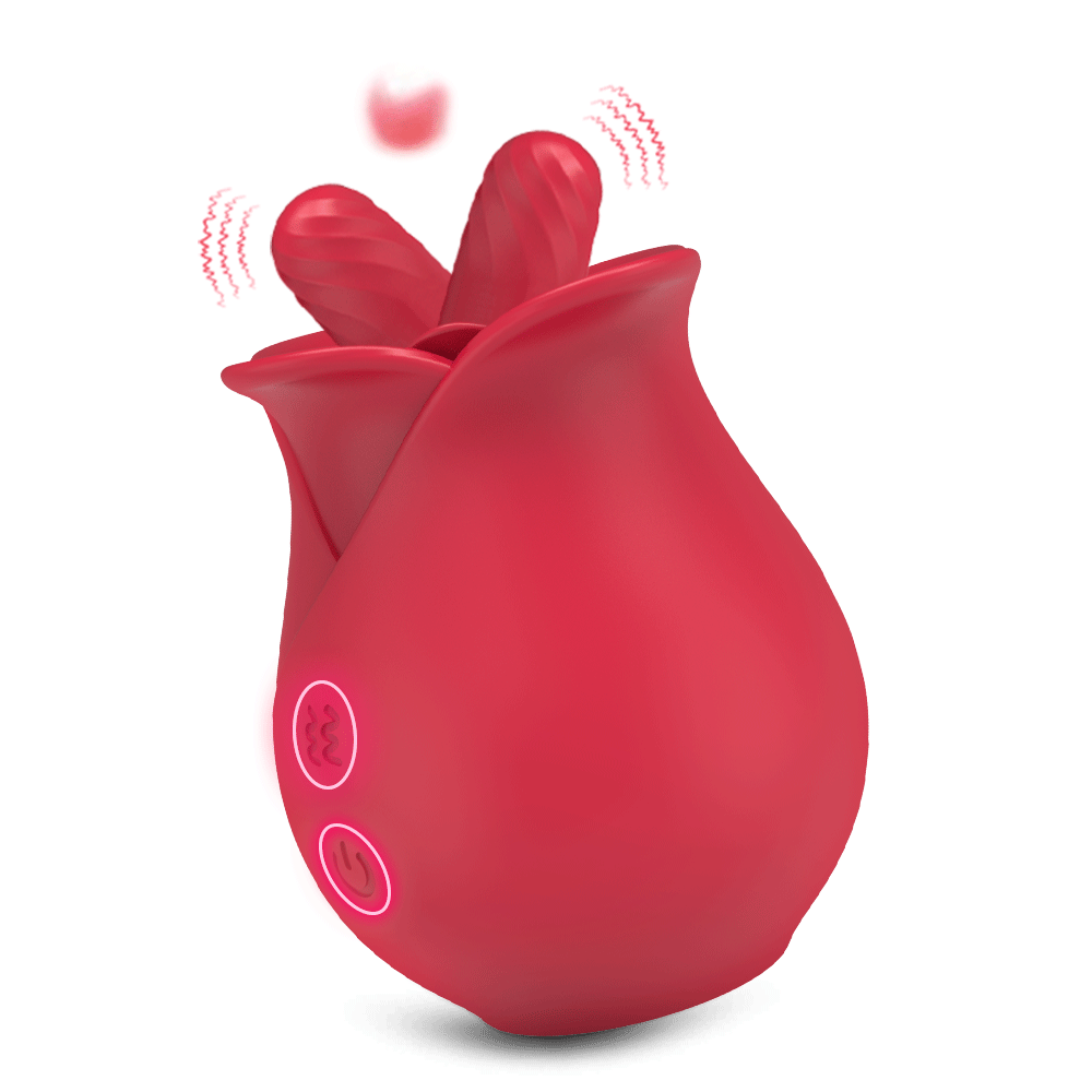 Sofia—Rose Clitoral Nipple Vibrators with 10 Licking Vibrating – TouchHoney