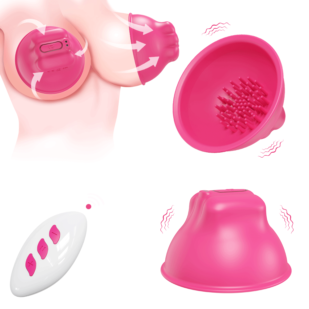 Nipple Massager And Vibrating Nipple Suckers with 10 Vibration Modes TouchHoney Nipple Massager And Vibrating Nipple Suckers with 10 Vibration Modes TouchHoney
