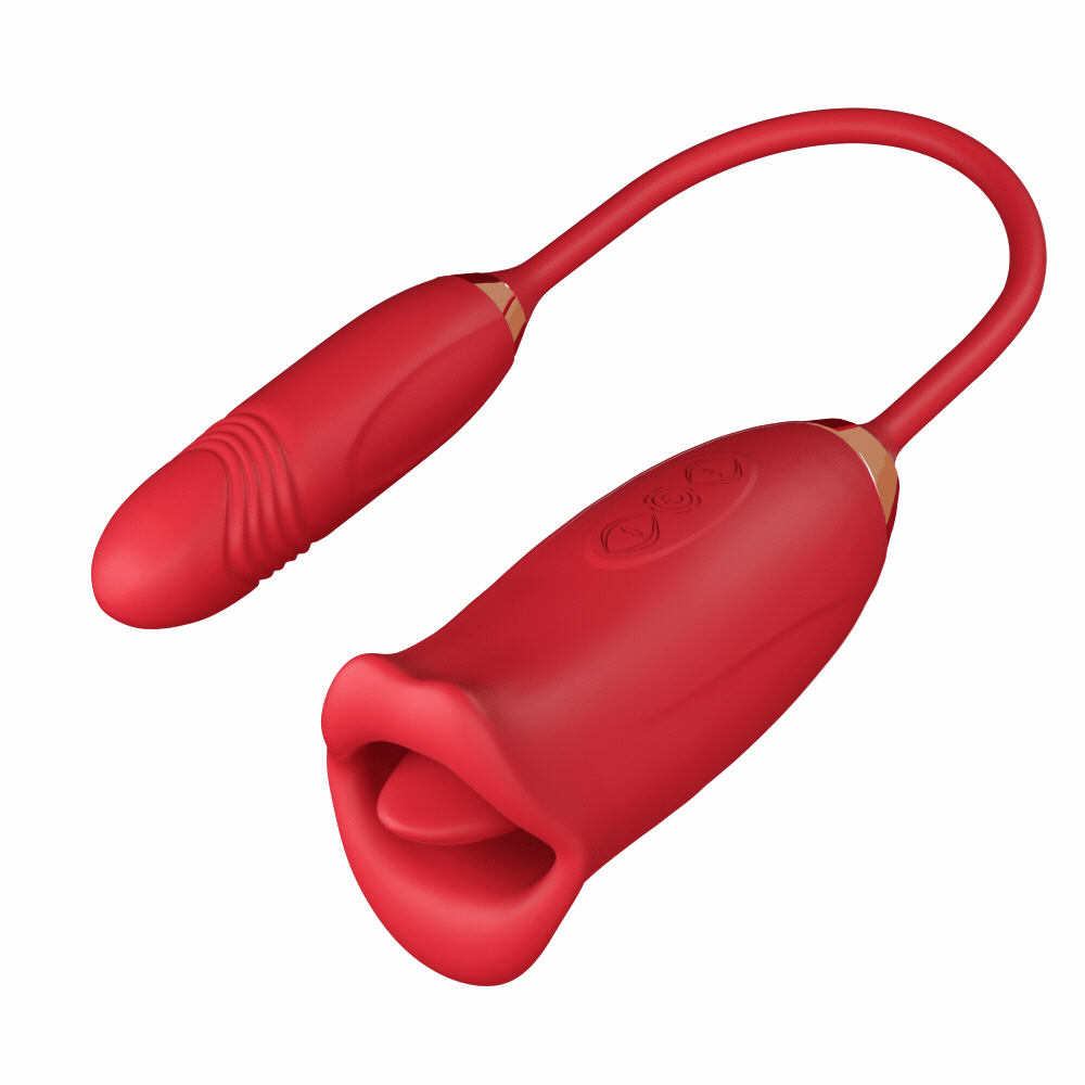 Nibbler 3- Mouth Biting Vibrator And Thrusting Vibration Bullet Stimul image