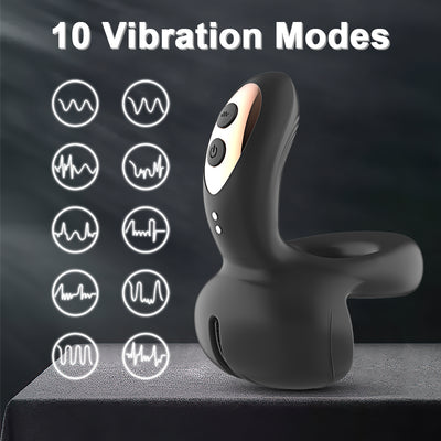 APP Control Perineal Stimulation Pocket Egg Vibrating Cock Ring With Three Vibrating