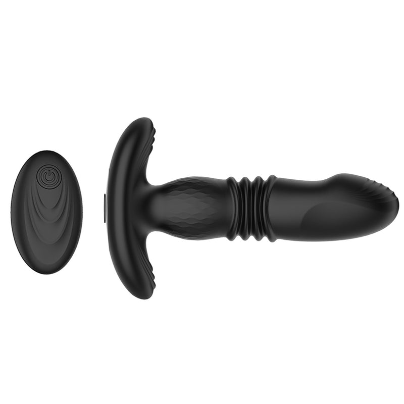 Prostate Thrusting Vibration Butt Plug with Remote Control A1 