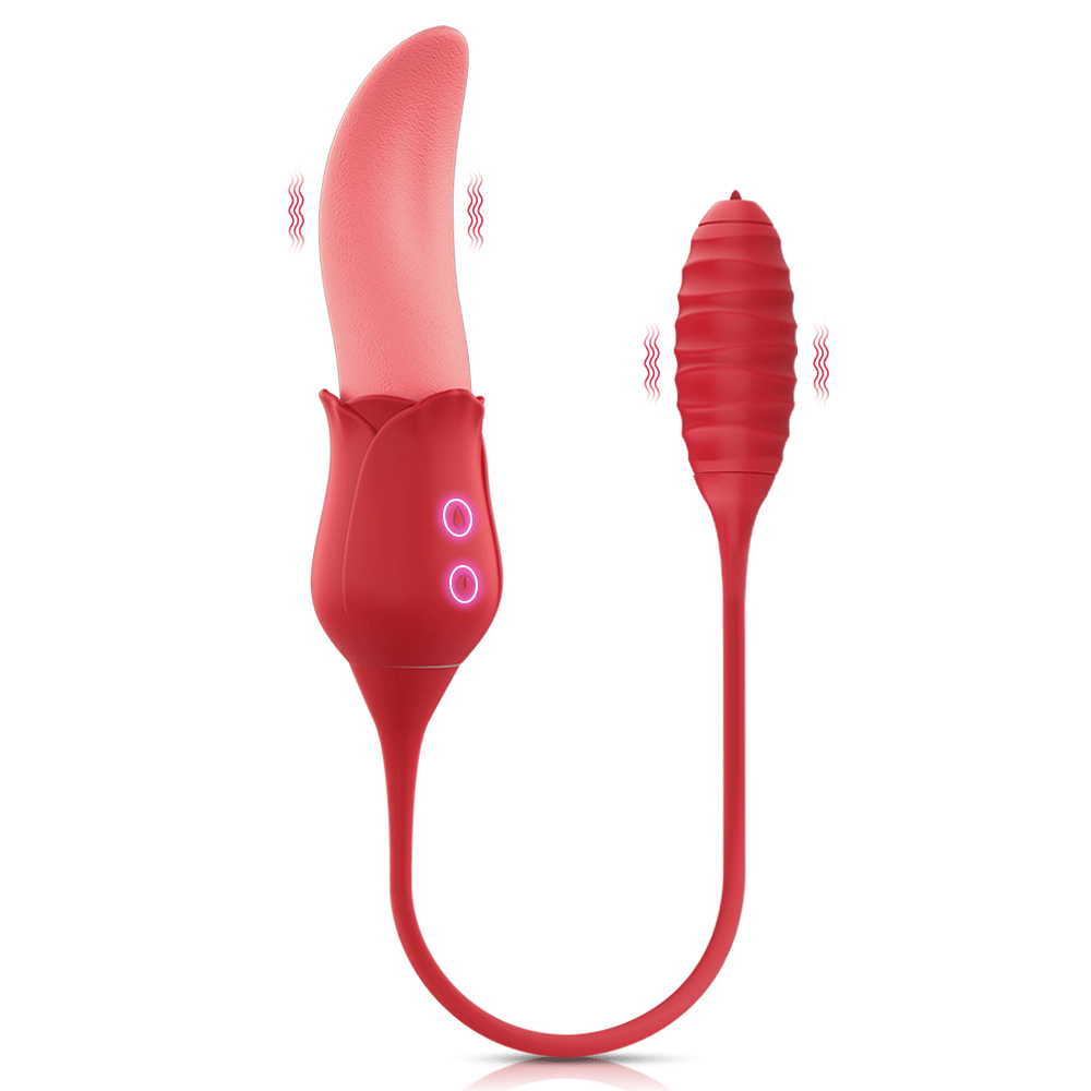 Realistic Licking Tongue G-Spot Vibrators Clit Sucker with Wiggle Egg –  TouchHoney