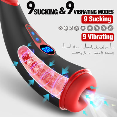 Cone - Male Masturbator Cup With 9 Sucking & 9 Vibrating Modes