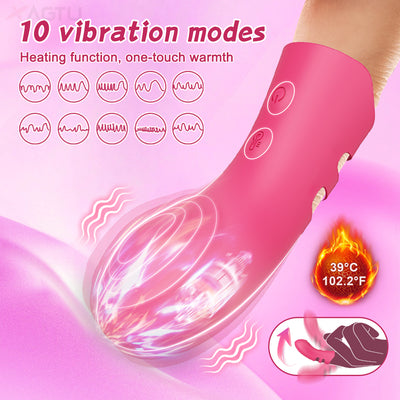 Finger vibrator with 10 vibration modes