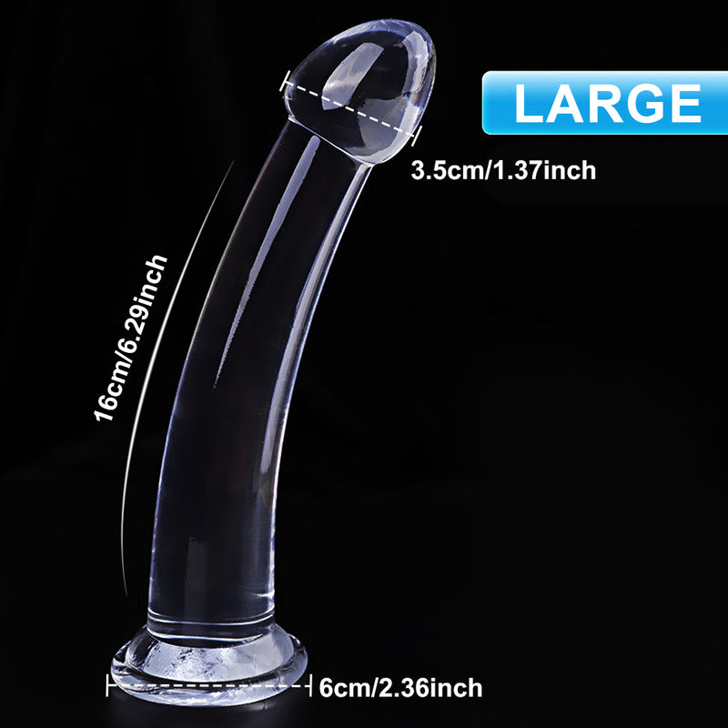 3 Size Realistic Jelly Dildo Female With Strong Suction Cup Soft Skin Friendly Silicone Artificial Penis