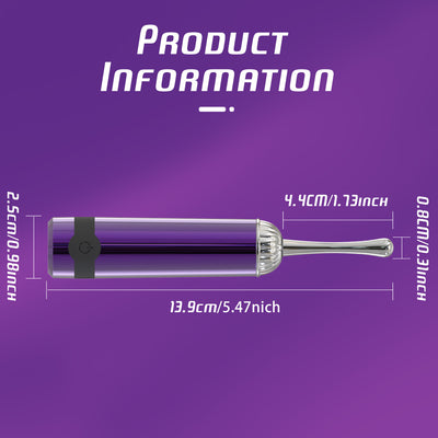 Women'S Clitoral Vibrator - Rechargeable Quiet Vibrator with 10 Powerful Vibrations, Precision Targeted Nipple Clip