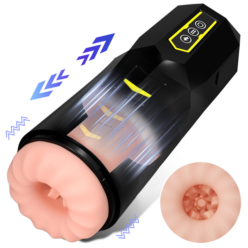 Sex Robot- 3 in 1 Real Vagina Pocket Pussy Blowjob Penis Oral Sex Masturbation Cup