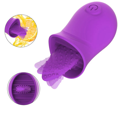 Lola-Clit Licking Tongue Rose Sex Toy Vibrator Stimulator for Women
