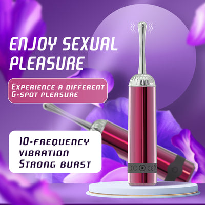 Women'S Clitoral Vibrator - Rechargeable Quiet Vibrator with 10 Powerful Vibrations, Precision Targeted Nipple Clip