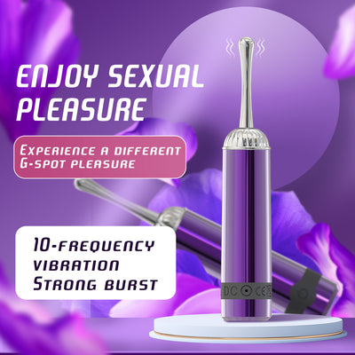 Women'S Clitoral Vibrator - Rechargeable Quiet Vibrator with 10 Powerful Vibrations, Precision Targeted Nipple Clip