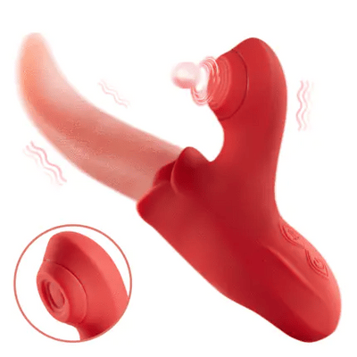 Jai-Triple Pleasure Squirting Tongue G Spot Vibrator And Clit Sucking & Licking Vibrator