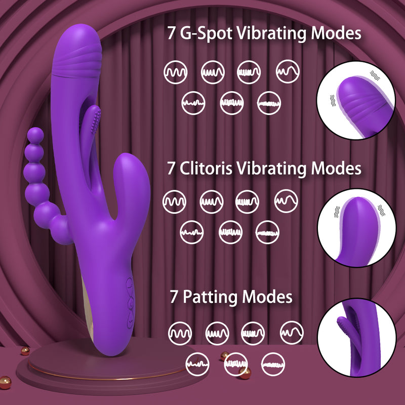 Lora-Rabbit Tapping Vibrator for Women G-Spot Patting Clitoris Clit Stimulator