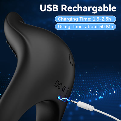 9 Vibrations Modes Men'S Vibrating Lock Male, APP Control Men'S Penis Trainer Stimulator for Delaying Ejection,