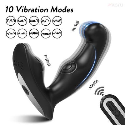 Male Wiggle Prostate Massager Anal Vibrator Butt Plug Stimulator，Durable Construction, Gspot Stimulator