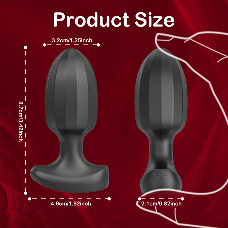 Vibrating Prostate Massager Butt Plug with APP Control, Waterproof Personal P Spot Anal Vibrator Hands Free Play