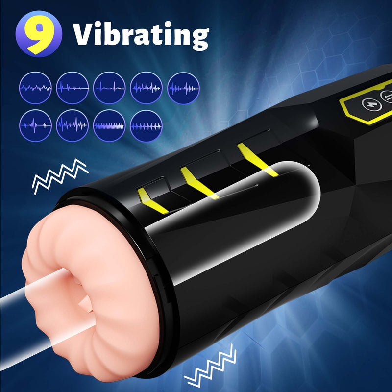 Sex Robot- 3 in 1 Real Vagina Pocket Pussy Blowjob Penis Oral Sex Masturbation Cup
