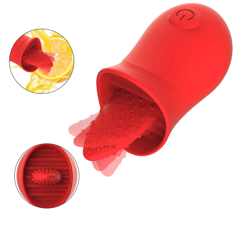 Lola-Clit Licking Tongue Rose Sex Toy Vibrator Stimulator for Women