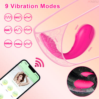 Hale-APP Bluetooth Vibrator for Women G Spot Vibrating Egg Clitoris Stimulator