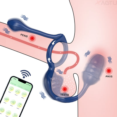 Karl-APP Multi-Stimulation Anal Vibrator for Men Scrotum Massager And Testis Stimulation