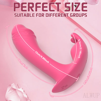 APP Remote Control Wearable Vibrator - G Spot Vibrators with 9 Vibration Modes 2 Powerful Motors & Dual Stimulation