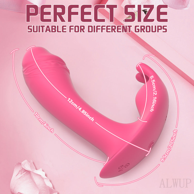 APP Remote Control Wearable Vibrator - G Spot Vibrators with 9 Vibration Modes 2 Powerful Motors & Dual Stimulation