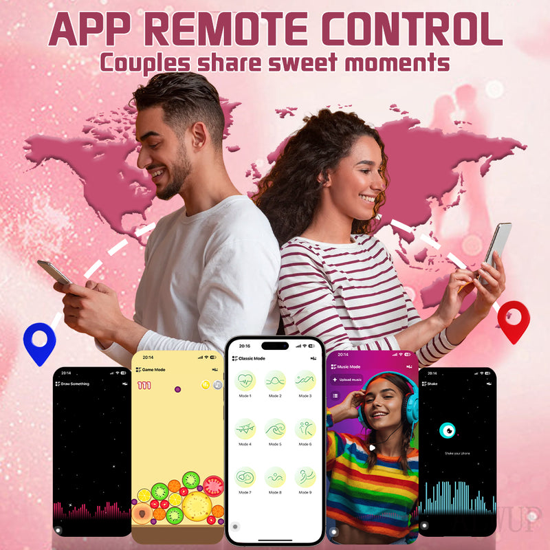 APP Remote Control Wearable Vibrator - G Spot Vibrators with 9 Vibration Modes 2 Powerful Motors & Dual Stimulation