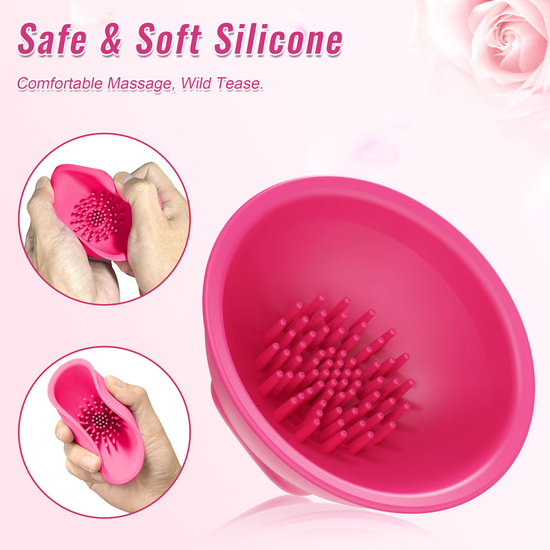 Nipple Massager And Vibrating Nipple Suckers with 10 Vibration Modes