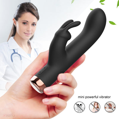 Rollei-Powerful Rabbit Vibrator for Women Clitoris Stimulator G Spot Mini Dildo