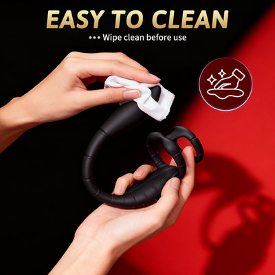 Prostate Massager Vibrating Rooster Ring Sex Toys for Men, Prostate Toy Male Vibrator with Dual Penis Ring