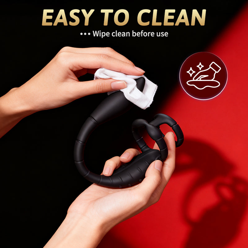 Prostate Massager Vibrating Rooster Ring Sex Toys for Men, Prostate Toy Male Vibrator with Dual Penis Ring