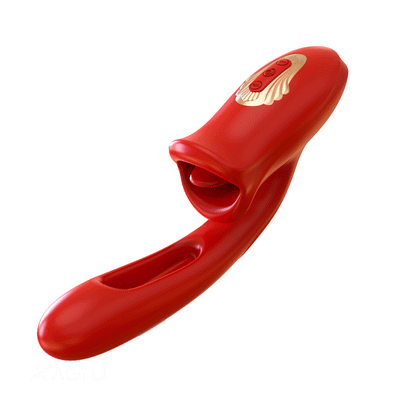 Nibbler Max - Mouth Shaped Lip Biting Vibrator with G Spot Tapping Stimulator