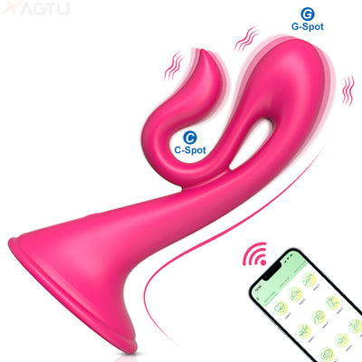 Horn-APP Control G-spot Vibrator Dildo for Women Clit Clitoris Stimulator
