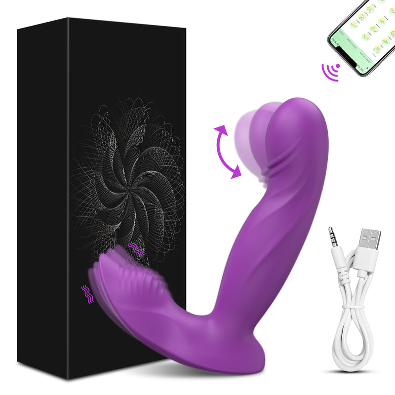 Wearable Clit and G-Spot Wiggle Vibrator with App Control