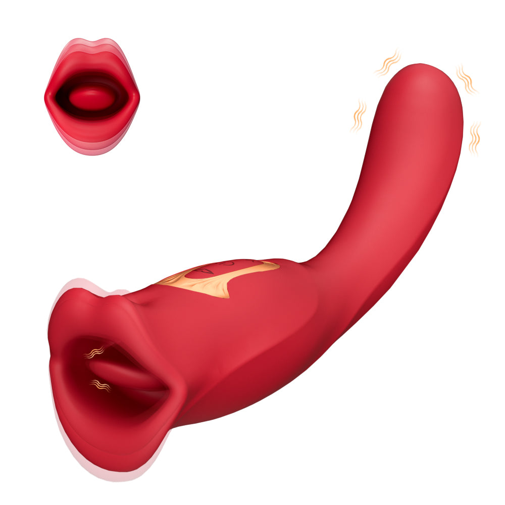 Nibbler 2-Biting Mouth Vibrating Tongue Clit Stimulator G-spot Vibrato   TouchHoney