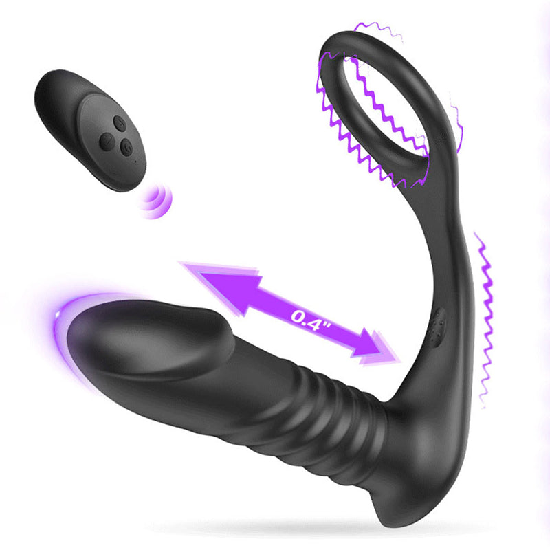 TouchHoney-Thrusting Male Anal Vibrator Wireless Remote Control Prostate Massager