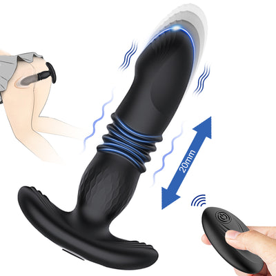 Prostate Massager, Anal Sex Toys with 10 Thrusting & Vibrating Modes