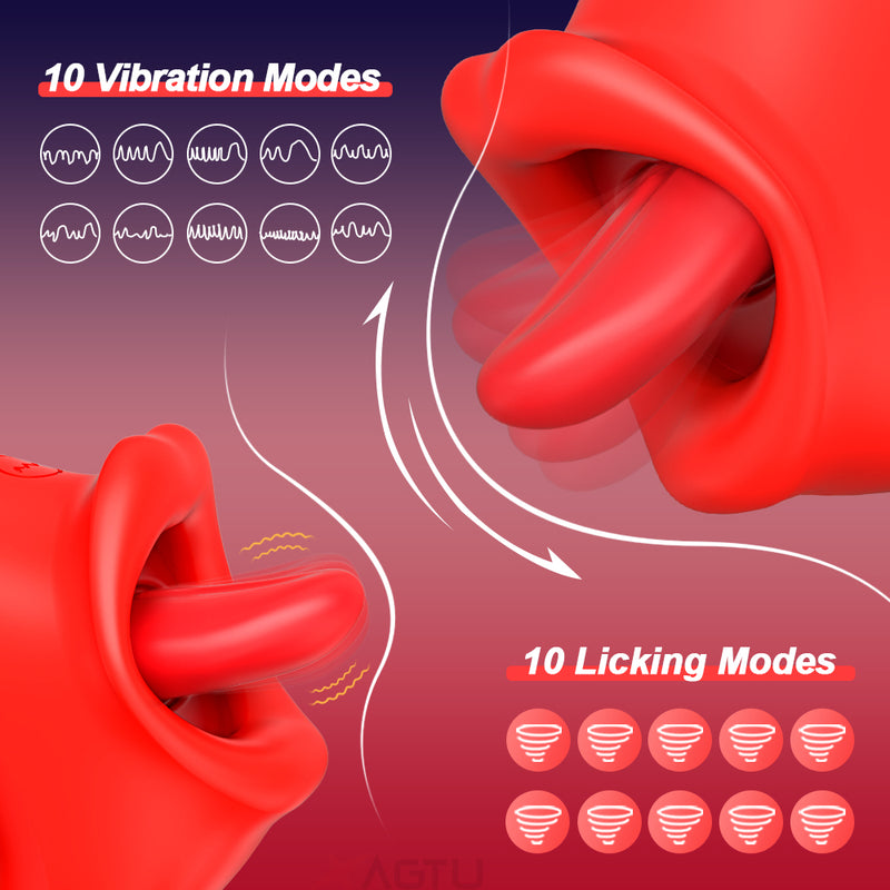 Luna - Realistic Tongue Licking Vibrator for Clit and Nipple Stimulation