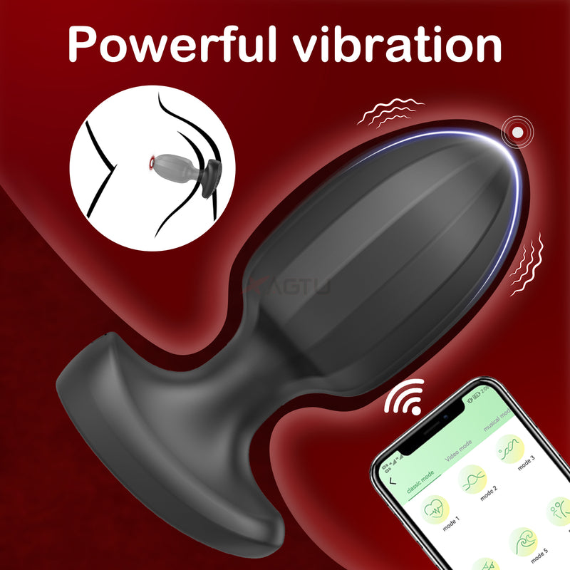 Rechargeable Anal Toy with 9 Vibrations for Beginners