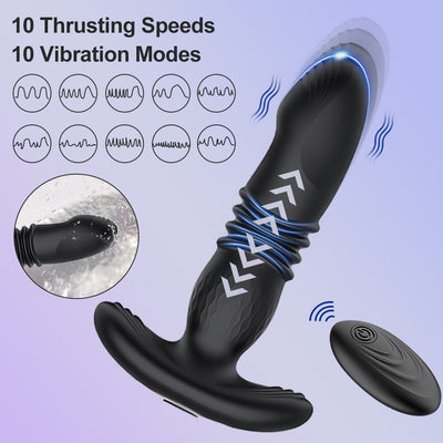 Remote Control Rechargeable Anal Vibrator, G Spot Vibrator Plug Adult Sex Toys