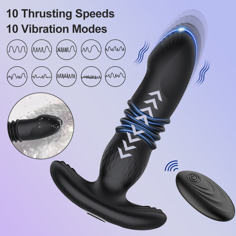 Remote Control Rechargeable Anal Vibrator, G Spot Vibrator Plug Adult Sex Toys