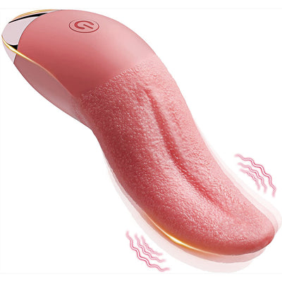 Tongue Vibrator Clit Licking Realistic G-Spot Dildo Oral Massager Sex Toys Orgasm