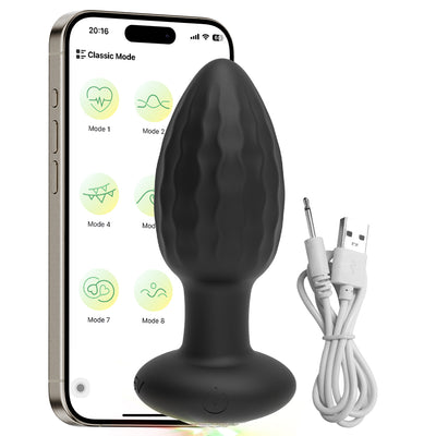 app controlled butt plug with dc charging