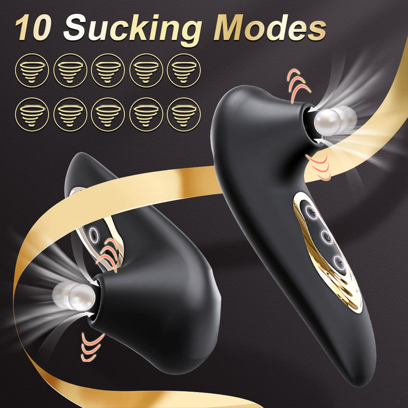 Clitoral Suction Vibrator for Women with 10 Suction Modes – G-Spot Stimulator