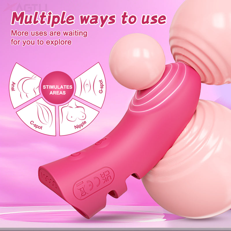 Finger vibrator with multiple ways to use