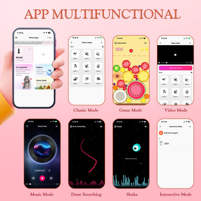 LED flower butt plug with 360° rotation and multifunctional app control