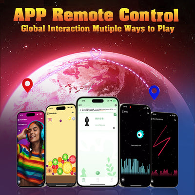 Long distance app controlled butt plug