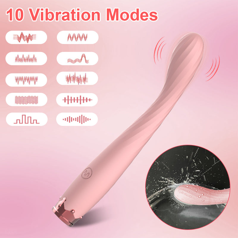 pink wand vibrator with 10 modes