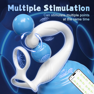 Multiple stimulation display showing how the toy stimulates several points at the same time