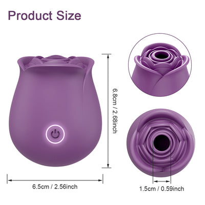 10 Sucking Modes Rose Vibrator Clit Stimulator For Women