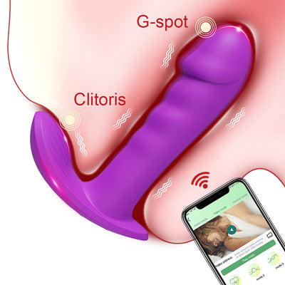 G Spot Dildo Vibrator APP Control Wireless Bluetooth Wear Vibrating Egg Clit Female Panties